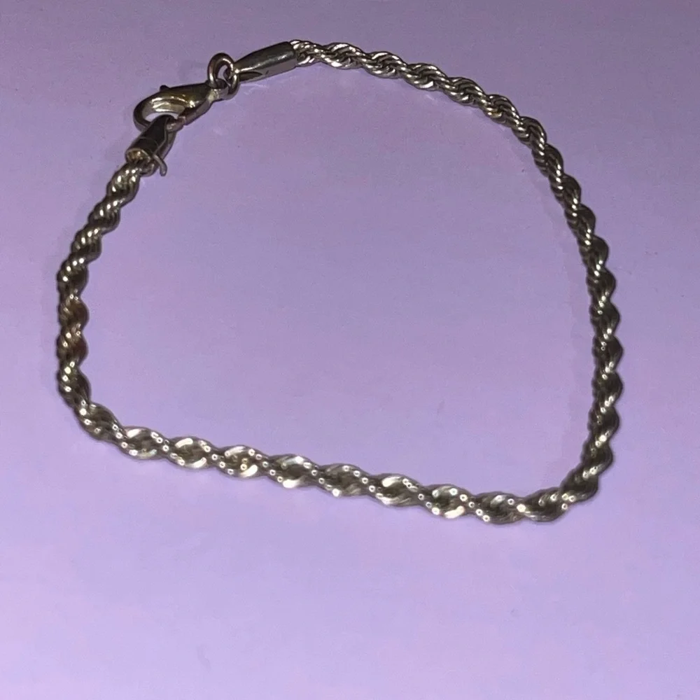 Silver Rope Bracelet - Picture 2 of 3